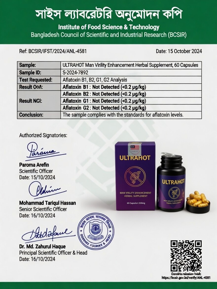 Lab Report / Certificate